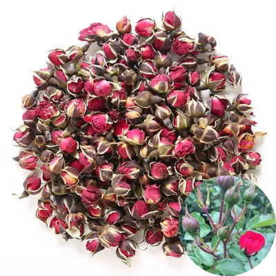 Image de Boutons de roses rouges séchés, pour la décoration