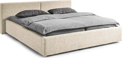 Produktbild von home24 Polsterbett mit Stauraum - Webstoff