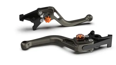 Produktbild von LSL Bremshebel BOW kurz R74R, anthrazit/orange