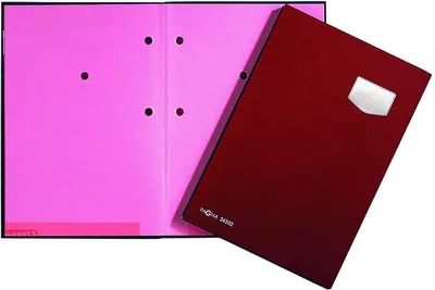 Produktbild von Unterschriftsmappe 10 Fächer Eco rot Packung mit 15 Stück