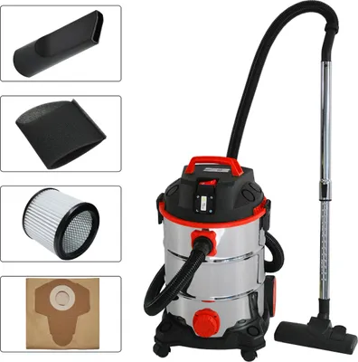 Produktbild von Industriestaubsauger Nass Trocken Staubsauger Industrie Sauger 30L rot