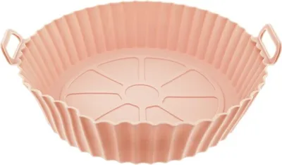 Produktbild von Silikonform für Heißluftfritteusen – 20 cm, hitzebeständig & antihaftbeschichtet Orange