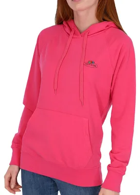 Produktbild von Fruit of the Loom leichter Damen Kapuzenpullover mit Vintage-Logo