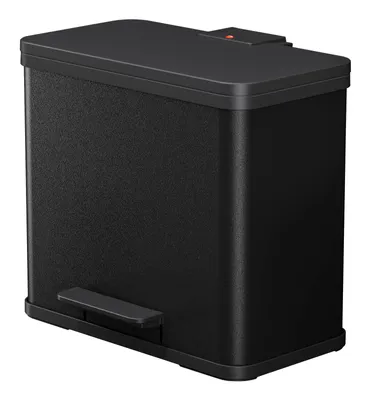 Produktbild von Hailo Tret-Abfalltrenner Öko duo plus L, 17+9 L, schwarz aus Stahlblech und Kunststoff, Soft-Close-Mechanismus, - 1 Stück (0630-260)