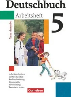 Obrázok produktu pre Deutschbuch 5. Arbeitsheft mit Lösungen. Gymnasium. Allgemeine Ausgabe. Neue Rechtschreibung