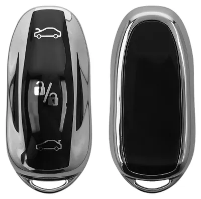 Produktbild von kwmobile Schlüsselhülle für Tesla Model S / Model Y / Model 3 Hülle - Autoschlüssel Schlüssel Hülle aus TPU Silikon - Schlüsselschutz Gehäuse in