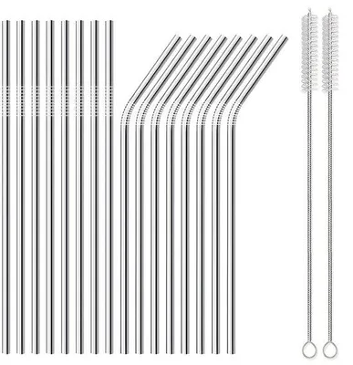 Obrázok produktu pre Sada 16 opakovateľných tyčí z nehrdzavejúcej ocele – vrátane čistiacich kefiek – 215 x 6 mm