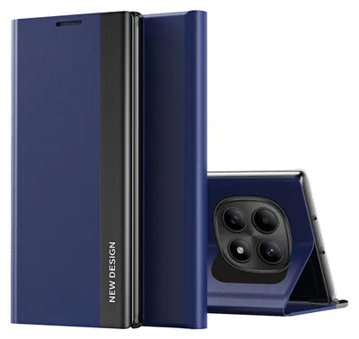 Produktbild von Hülle für Xiaomi Redmi Note 15 5G/4G, Kunstleder Magnetisch Klapp Stand Schutzhülle Navy blau