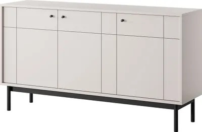Produktbild von Kommode: Kaschmir / Schwarz, 53,5 x 39 x 83,5 cm