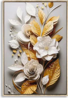 Immagine prodotto di Mauro Ferretti murale Flora con cornice 42x3,5x62 cm multicolore