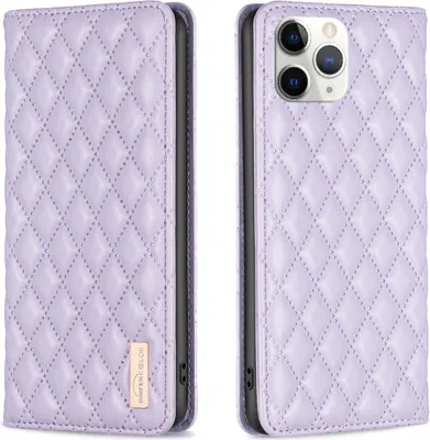 Obrázek produktu pro iPhone 11 Pro Pouzdro, Elegantní Flip Kožené Pouzdro s Kapsami na Karty a Stojánkem pro iPhone 11 Pro Fialová