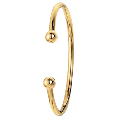 Produktbild von Moderner 9 Karat (375) Gold Baby - Torque Armreif - 2mm; TRS20516