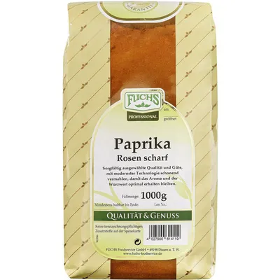 Obrázok produktu pre Fuchs Professional ružová paprika ovocná pálivá mletá 1000g