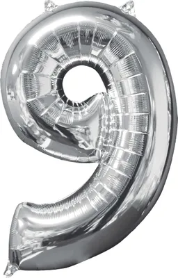 Produktbild von Amscan 3196301, Spielzeugballon, Folie, Silber, Anzahl, 43 cm, 5 Stück(e)