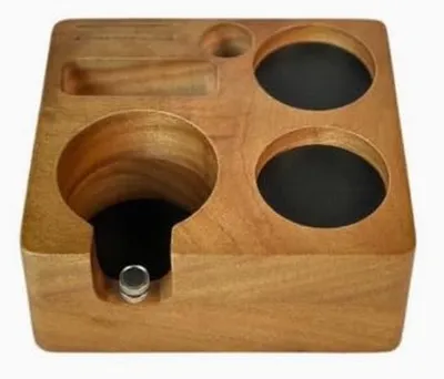 Obrázok produktu pre Solidchoice – Príslušenstvo na prípravu espressa – 58 mm – Drevená základňa