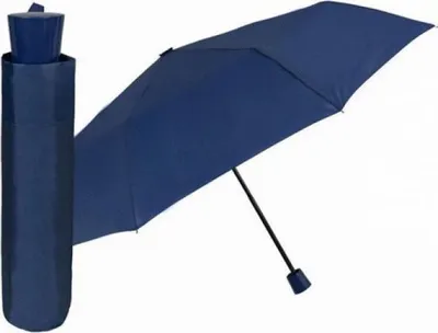 Image de Parapluie pliant Perletti Economy bleu foncé, 96005-02
