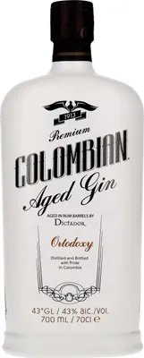 Image de Dictador Ortodoxy Colombian Aged White Gin 43% Vol. 0,7l