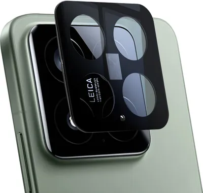 Obrázek produktu pro Avizar, ochranné sklo na fotoaparát pro Xiaomi 15, tvrzené sklo 9H, odolné proti poškrábání, černé