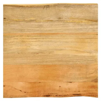 Produktbild von Tischplatte mit Baumkante 40x40x2,5 cm Massivholz Mango, Arbeitsplatte, Waschtischplatte, Bürotischplatte - 370702