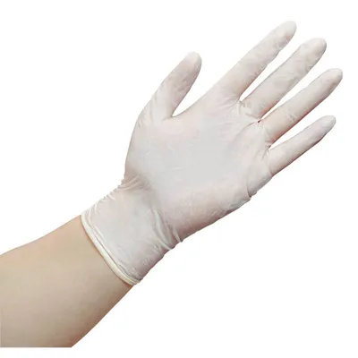 Zdjęcie produktu dla PAPSTAR 93076 PAPSTAR unisex Einmalhandschuhe white grip transparent Größe M 100 St.