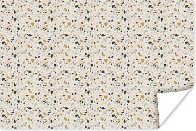Produktbild von MuchoWow® Poster Lehm - Muster - Terazzo 60x40 cm - Schlafzimmerdekoration