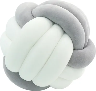 Produktbild von CANDeal 35cm Knotenkissen, Geknotetes Kissen für Sofa, Bett, Nachbildungat, Zierkissen Knoten, Knoten-Ball-Kissen, Baby Bett Zimmer Nachbildung Spielzeug handgemachtes, Kreativität Mode Geschenk