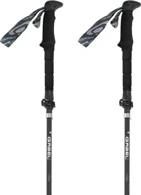 Productafbeelding van Gabel Hybrid Carbon Xtl stokken, zilver, 36-135 cm, voor heren en dames