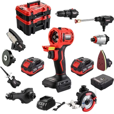 Immagine prodotto di Set di utensili cordless da 20 V, multifunzione, 11 in 1