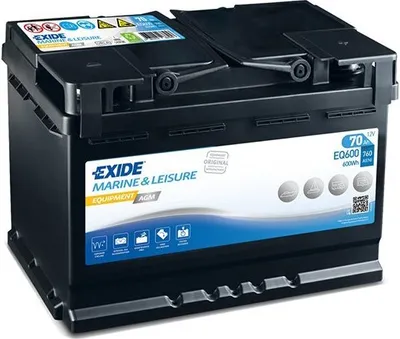 Obrázek produktu pro Trakční baterie Exide Equipment AGM 12V, 70Ah, 760A, EQ600