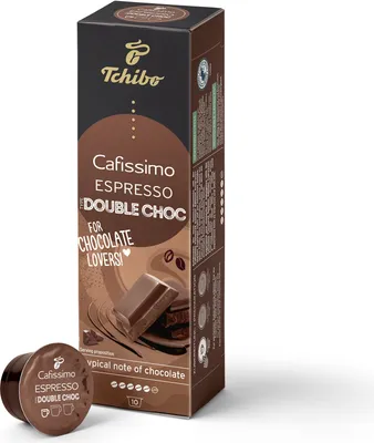 Zdjęcie produktu dla Tchibo Cafissimo Flavoured Summer Edition Espresso Double Choc, jakość premium, 10 kapsułek