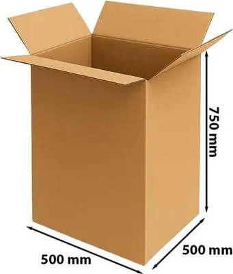 Zdjęcie produktu dla Karton Klapowy Pudełko Kartonowe 500x500x750mm 3w