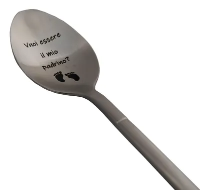 Schwangerschaftslöffel für Paten – personalisiertes Geschenk, 1 Stück