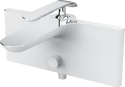 Produktbild von Creavit Bloom Badewannenarmatur Weiß-Chrom