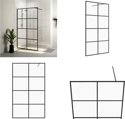 Obrázek produktu pro vidaXL Sprchová zástěna pro sprchový kout s čirým sklem ESG 115x195 cm - Sprchová zástěna - Sprchové zástěny - Sprchový kout - Sprchové kouty