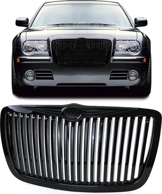 Produktbild von Kühlergrill Sportgrill Wabengrill Grill Schwarz Glanz im RR Look für Chrysler