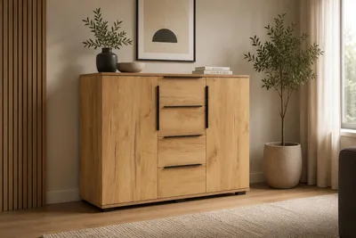 Produktbild von A5 Kommode - Craft Gold - 120 x 48 x 89 cm