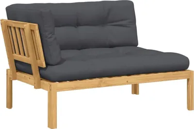 Immagine prodotto di vidaXL Divano da giardino angolare in pallet con cuscini in legno massiccio di acacia