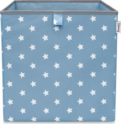 Produktbild von Lifeney Aufbewahrungsbox Kinder Würfel I Niedliche Spielkisten I Aufbewahrungskorb für Kinderzimmer I Kinder Aufbewahrungskiste I Bunte Spielzeugboxen (Türkis Stern)