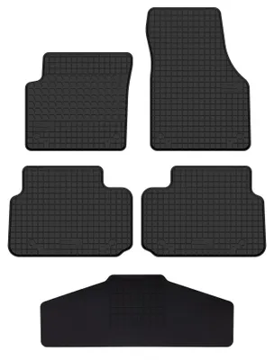 Produktbild von Gummi-Fußmatten mit Tunnelmatte für Land Rover Discovery Sport 2012-2019 (SUV) – 5-tlg, Schwarz, passgenau – Wielganizator SolidTread