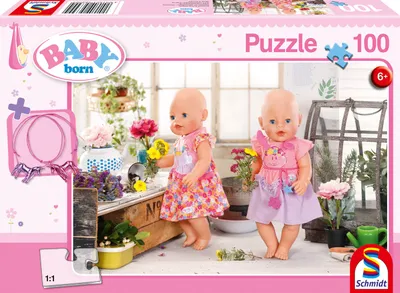 Produktbild von 100 Teile Schmidt Spiele Kinder Puzzle Baby Born Blumenmädchen mit 1 Paar Freundschaftsbänder 56300