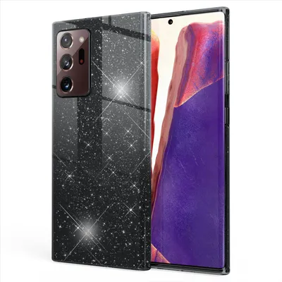 Immagine prodotto di NALIA Glitter Custodia per telefono cellulare per Samsung Galaxy Note20 Ultra, Bling Cover Case Nero