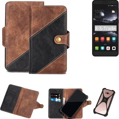 Produktbild von K-S-Trade Handy Hülle Schutz Hülle Schutzhülle Bookstyle Case kompatibel mit ZTE Blade A530 Handy Cover Hülle Schutztasche 1x