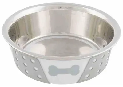 Obrázek produktu pro TRIXIE 25255, Pes, Silikon, Nerezová ocel, Nerezová ocel, Zvířecí miska na krmivo, Obrázek, 0,4 l