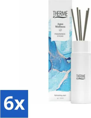 Productafbeelding van Therme - Aqua Wellness - Geurstaafjes - Langdurige geur - Aromatisch - 100 ml - Voordeelverpakking - 6 stuks