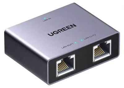 Obrázok produktu pre UGREEN Gigabit Ethernet LAN rozboova 1 na 2 RJ45