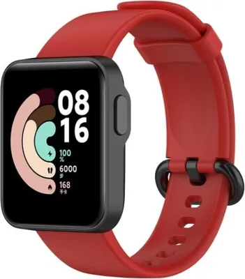 Produktbild von Strap-it Xiaomi Mi Watch Lite Silikonarmband (Rot)