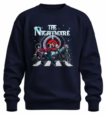Produktbild von The Nightmare Jack Skellington Sally Edward Sweeney Todd Sweatshirt Pullover, Navy, L