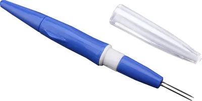 Immagine prodotto di Ago da ricamo Punch Needle, set di 3 aghi, accessori per il fai da te, blu