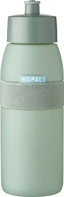 Produktbild von Mepal - Sportflasche Ellipse - Praktische Wasserflasche für Sport, Gym & Freizeit - Sport Trinkflasche mit weichem Ausgießer - Spülmaschinenfest & BPA-frei - 500 ml - Nordic sage
