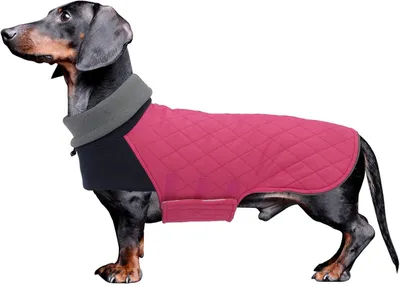 Image de Manteau d'hiver pour chien - Taille M - Polaire - Imperméable - Doublé - Rose